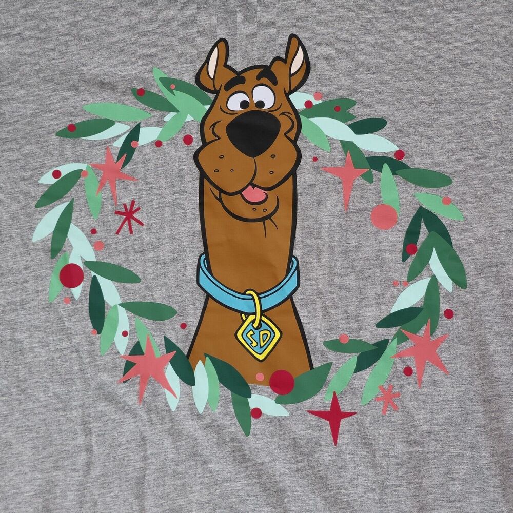 Scooby Doo Shirt Offical Tag Adult Size 2XL Gray Short Sleeve Tee Soft And Comfy